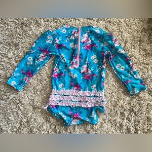 Ruffle Butts 3T one piece rash guard